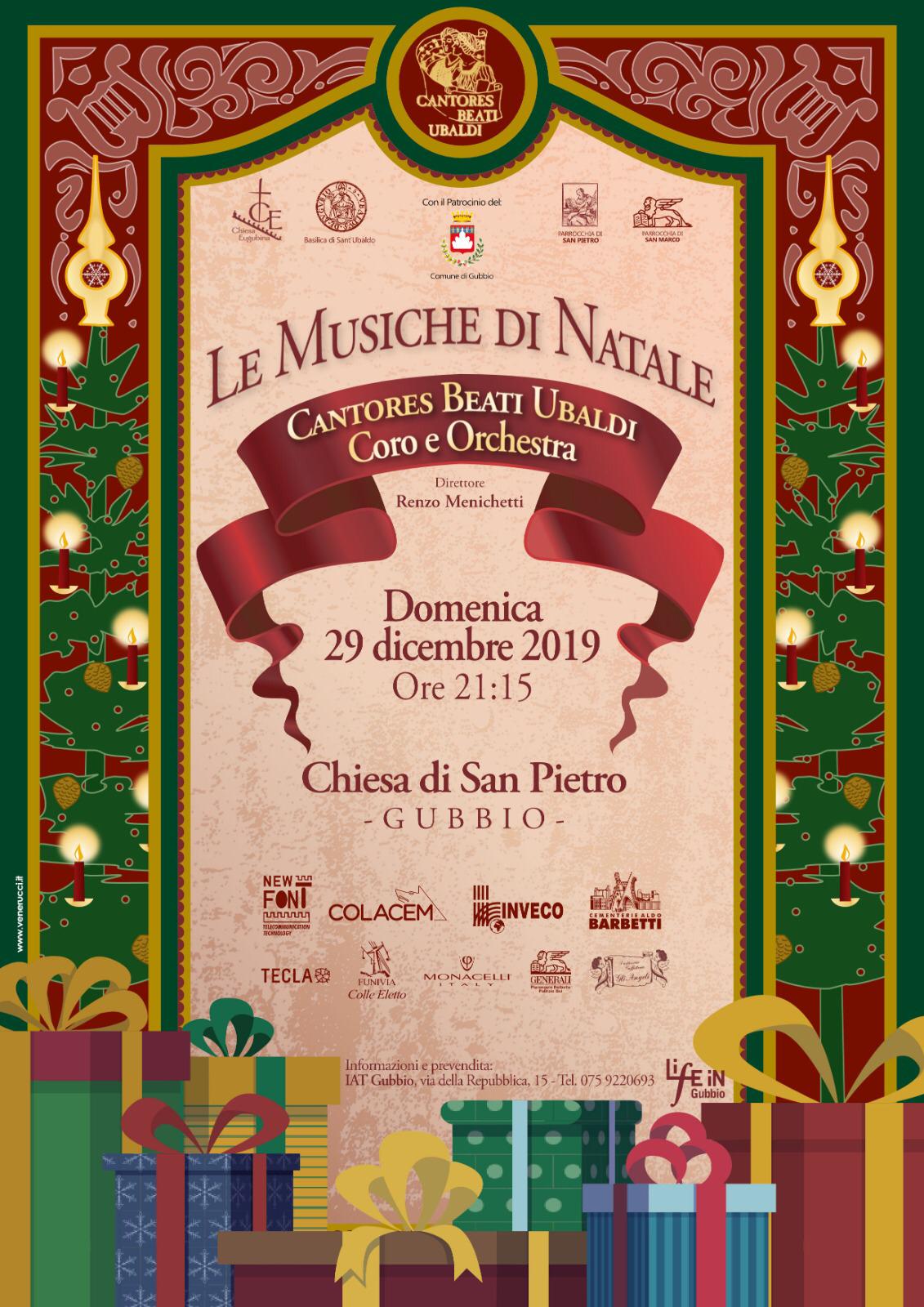 Musiche Di Natale.Le Musiche Di Natale 2019 Cantores Beati Ubaldi